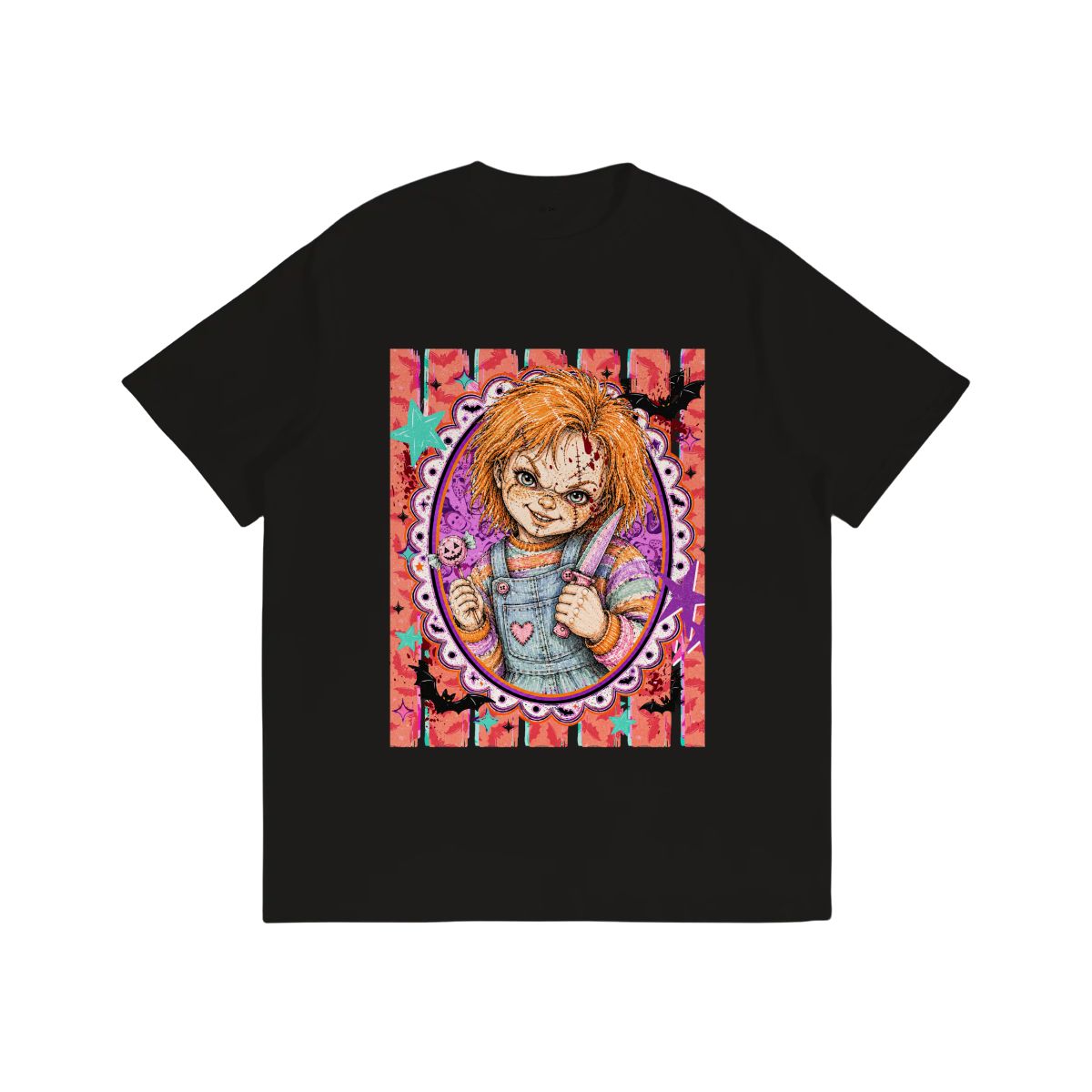 Cute But Killer Doll Horror Halloween Graphic Tee