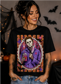 Spooky Sips Slasher Horror Halloween Graphic Tee